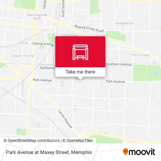 Park Avenue at Maxey Street map