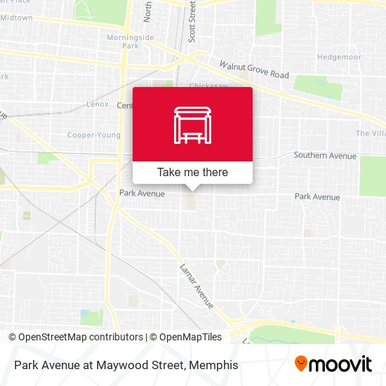 Park Avenue at Maywood Street map