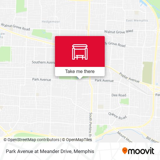 Mapa de Park Avenue at Meander Drive