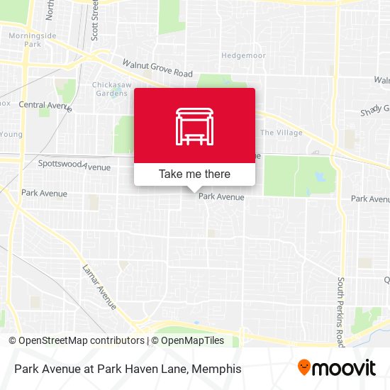 Park Avenue at Park Haven Lane map