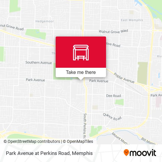 Park Avenue at Perkins Road map