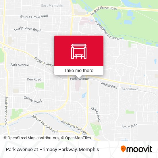 Mapa de Park Avenue at Primacy Parkway
