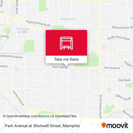 Park Avenue at Shotwell Street map