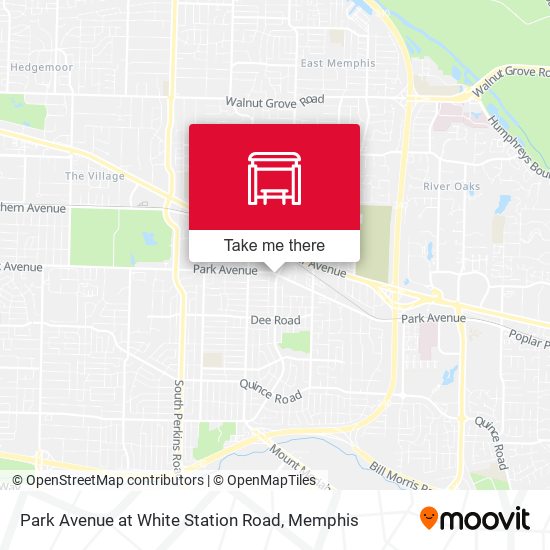 Park Avenue at White Station Road map