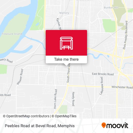 Peebles Road at Bevel Road map
