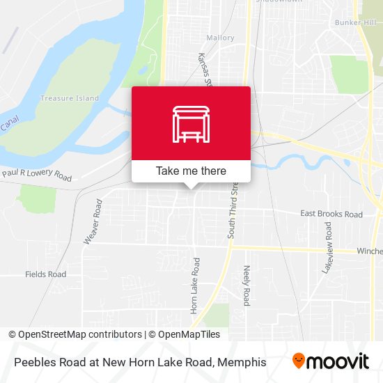 Mapa de Peebles Road at New Horn Lake Road