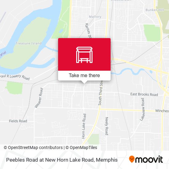 Mapa de Peebles Road at New Horn Lake Road