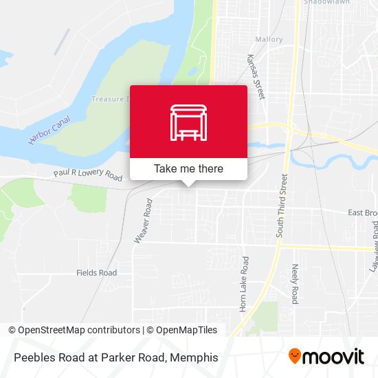 Mapa de Peebles Road at Parker Road