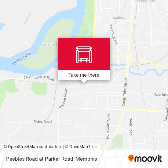 Peebles Road at Parker Road map