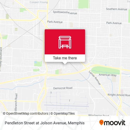 Pendleton Street at Jolson Avenue map