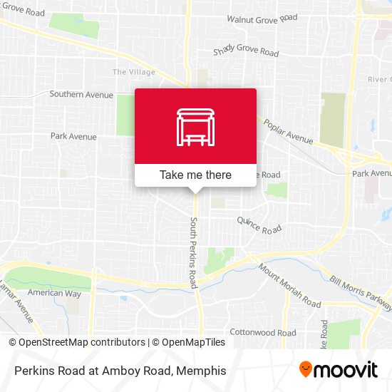 Perkins Road at Amboy Road map