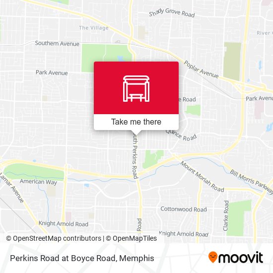 Mapa de Perkins Road at Boyce Road