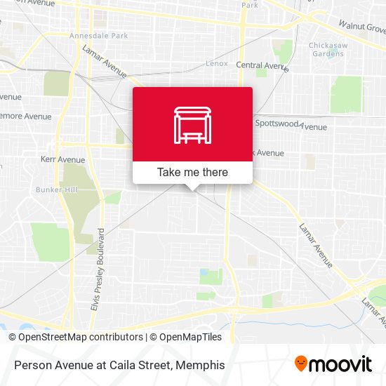 Person Avenue at Caila Street map