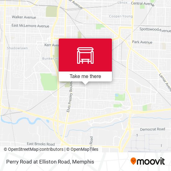 Perry Road at Elliston Road map