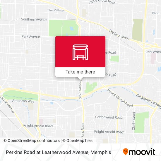 Mapa de Perkins Road at Leatherwood Avenue