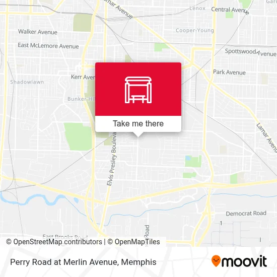 Perry Road at Merlin Avenue map