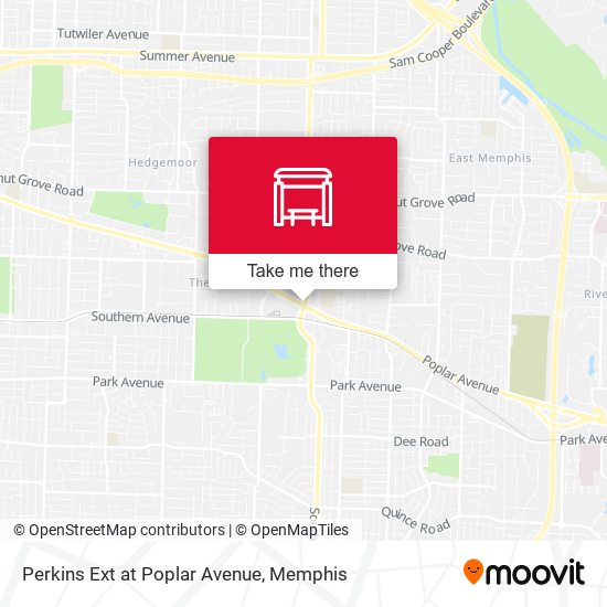 Mapa de Perkins Ext at Poplar Avenue