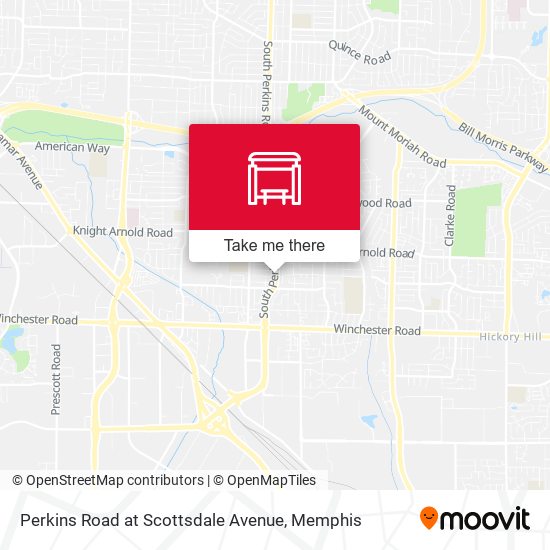 Mapa de Perkins Road at Scottsdale Avenue