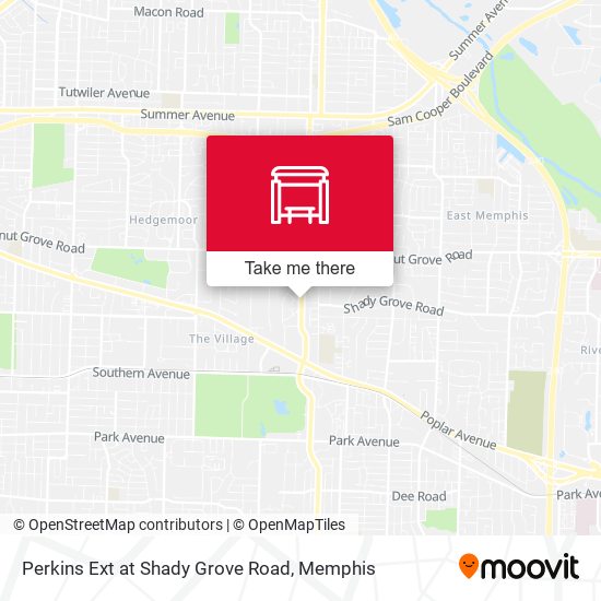 Perkins Ext at Shady Grove Road map