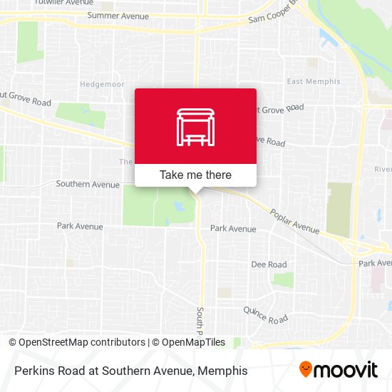 Perkins Road at Southern Avenue map