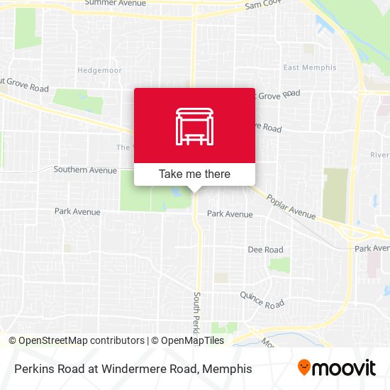 Perkins Road at Windermere Road map