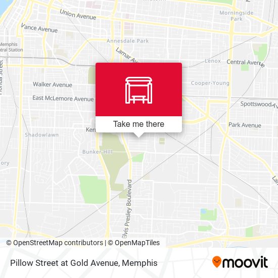 Pillow Street at Gold Avenue map