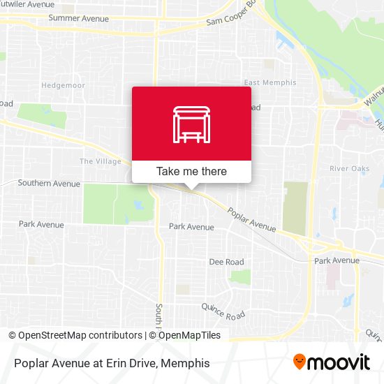 Poplar Avenue at Erin Drive map
