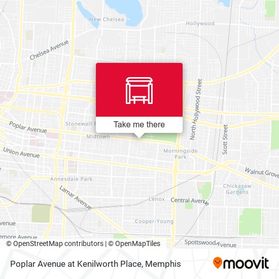 Poplar Avenue at Kenilworth Place map