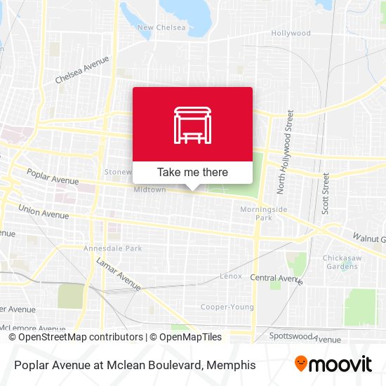 Mapa de Poplar Avenue at Mclean Boulevard