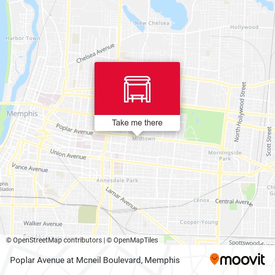 Poplar Avenue at Mcneil Boulevard map