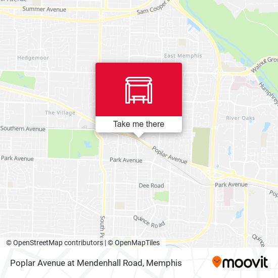Mapa de Poplar Avenue at Mendenhall Road