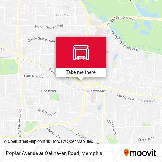 Mapa de Poplar Avenue at Oakhaven Road