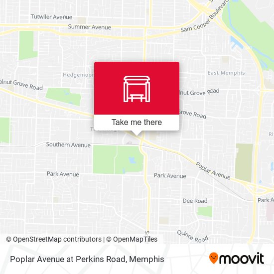 Mapa de Poplar Avenue at Perkins Road