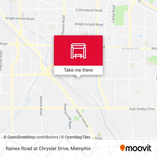 Raines Road at Chrysler Drive map