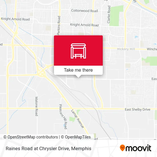 Raines Road at Chrysler Drive map