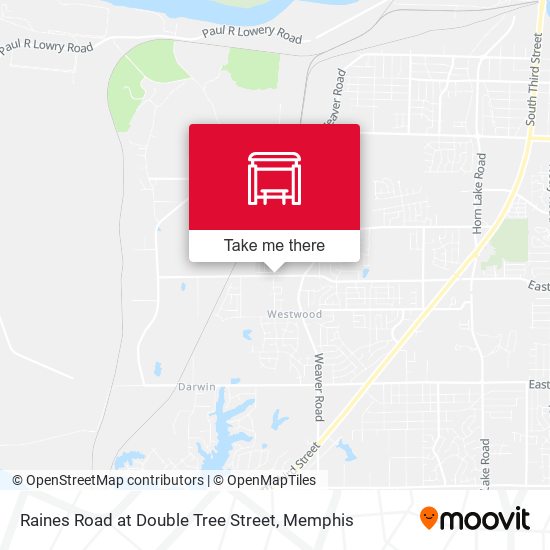 Raines Road at Double Tree Street map