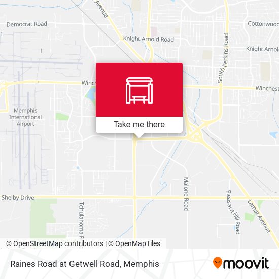 Raines Road at Getwell Road map