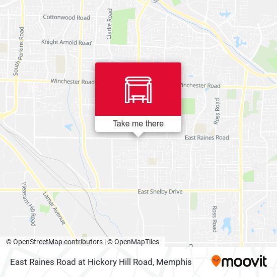 Mapa de East Raines Road at Hickory Hill Road