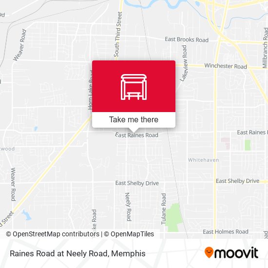 Raines Road at Neely Road map