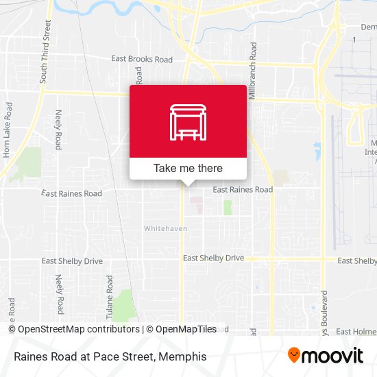 Raines Road at Pace Street map