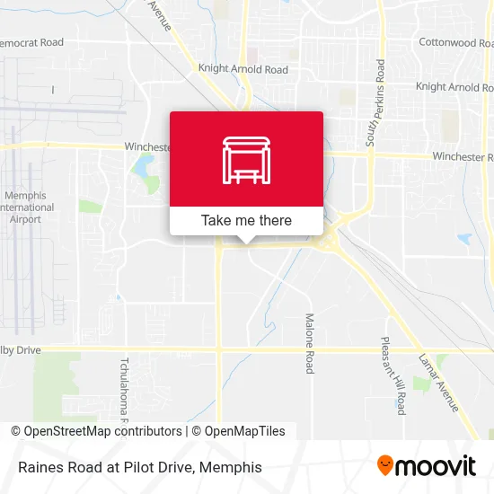 Raines Road at Pilot Drive map
