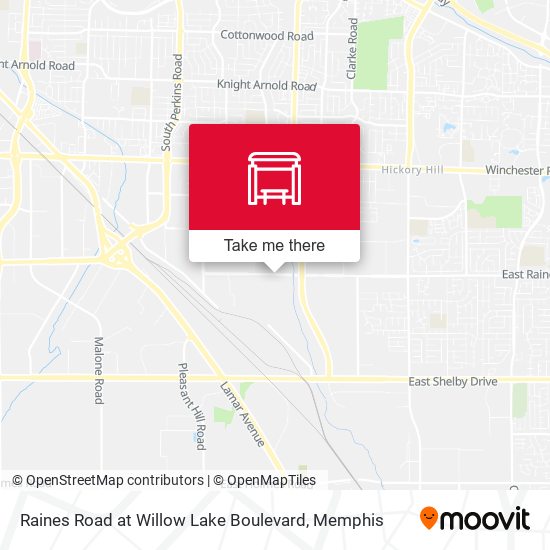 Raines Road at Willow Lake Boulevard map