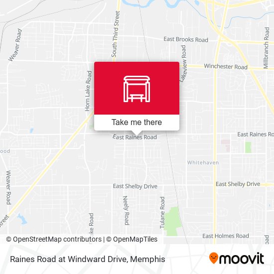 Raines Road at Windward Drive map