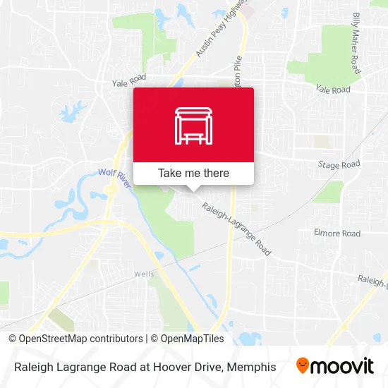 Raleigh Lagrange Road at Hoover Drive map
