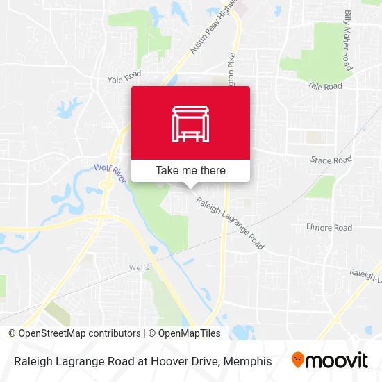 Raleigh Lagrange Road at Hoover Drive map