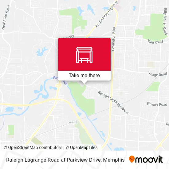 Raleigh Lagrange Road at Parkview Drive map