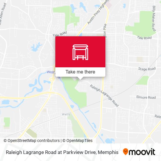 Raleigh Lagrange Road at Parkview Drive map