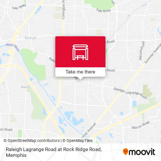 Mapa de Raleigh Lagrange Road at Rock Ridge Road