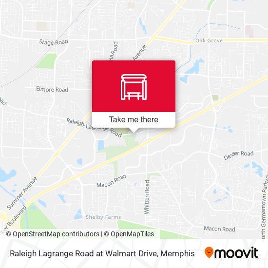 Mapa de Raleigh Lagrange Road at Walmart Drive