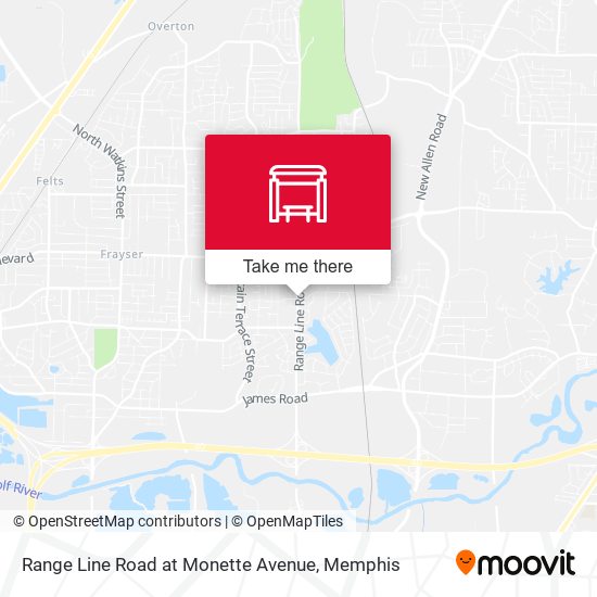 Range Line Road at Monette Avenue map